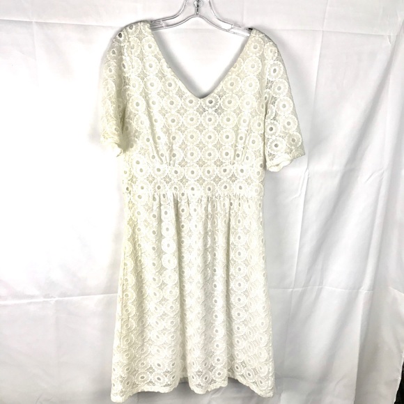 Banana Republic Dresses & Skirts - BANANA REPUBLIC MADMEN white eyelet lace dress 14